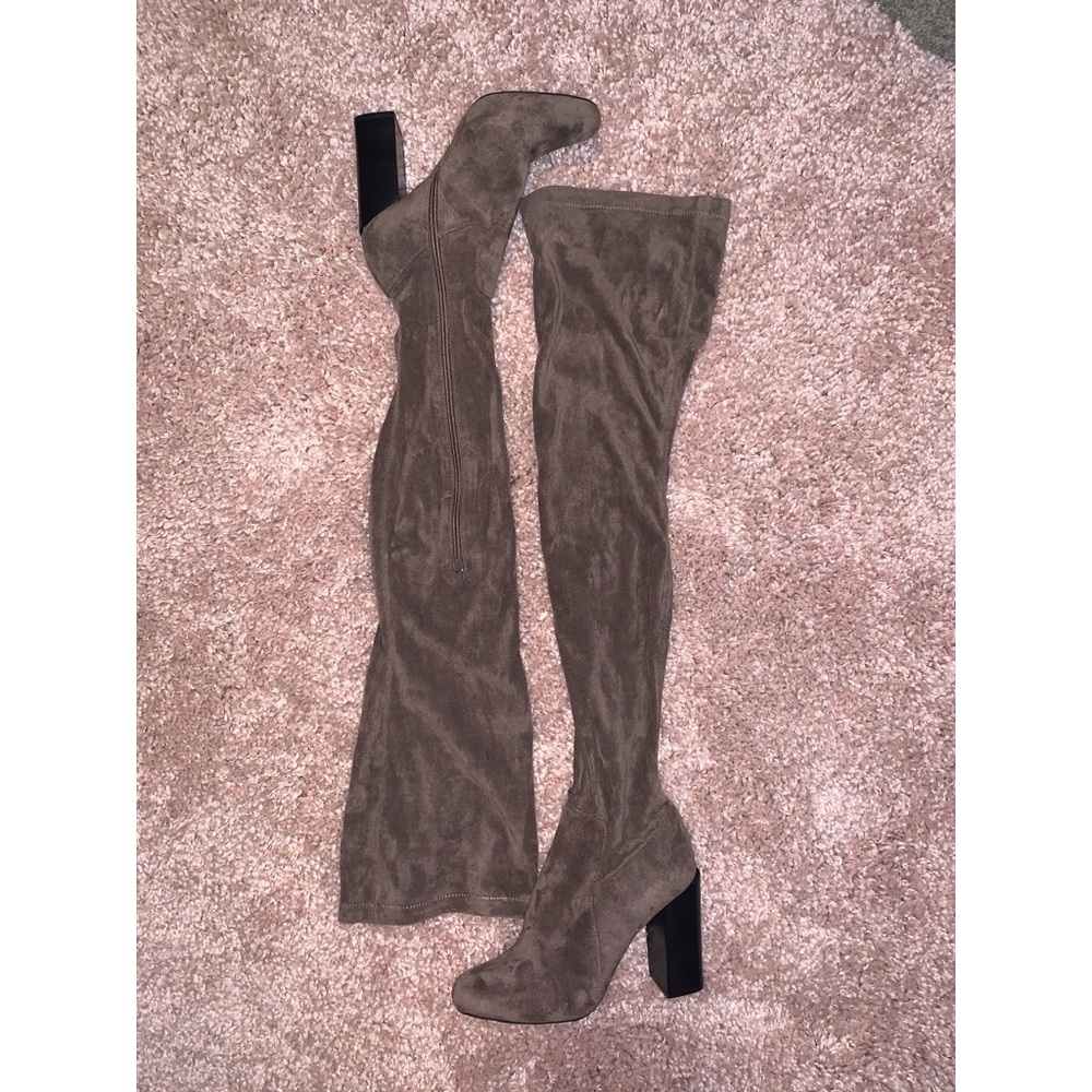 Jeffrey Campbell perouze taupe over the knee boot8